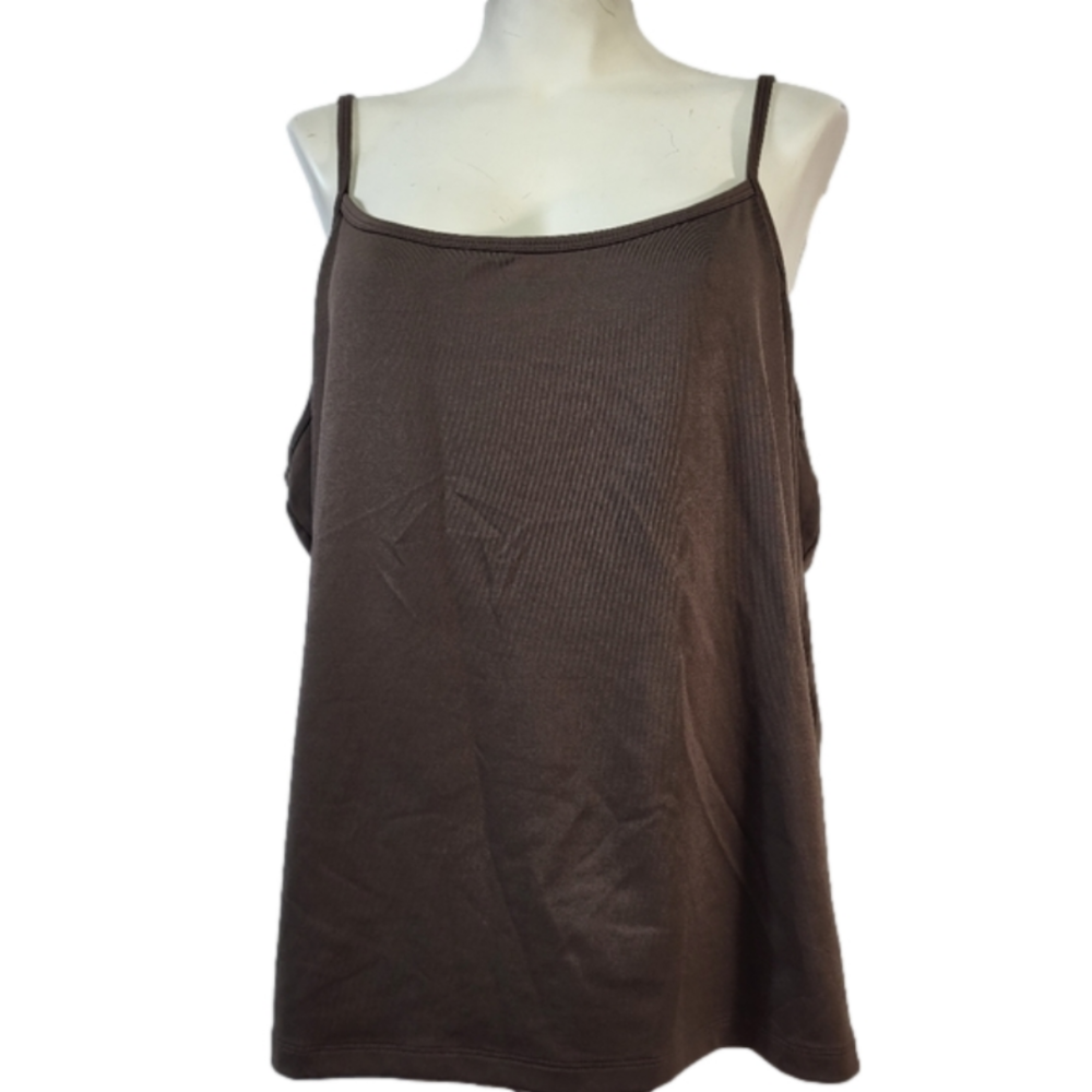 Lane Bryant Brown Tank Top